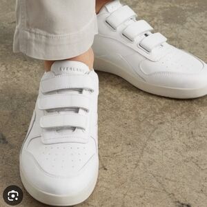 Everlane ReLeather Court Sneaker Velco Nwot